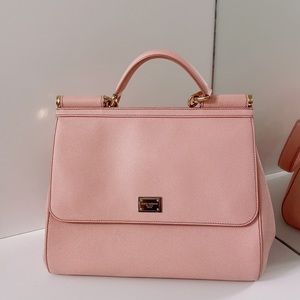 Authentic Dolce & Gabana Pink Sicily Bag Large